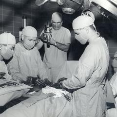 Photographer (center) Homer Montague; Surgeon - Dr. Kenneth Lemmer