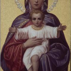 Virgin Mary in the Iconostasis at Prophet Elias Skete