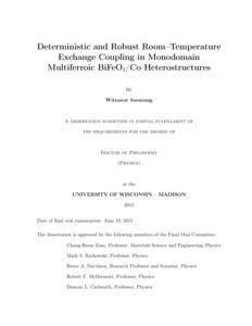 Deterministic and Robust Room–Temperature Exchange Coupling in Monodomain Multiferroic BiFeO3/Co Heterostructures