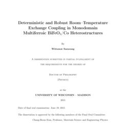 Deterministic and Robust Room–Temperature Exchange Coupling in Monodomain Multiferroic BiFeO3/Co Heterostructures