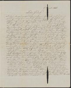 [Letter from Karl to his friend, Jakob Sternberger, April 1, 1850]