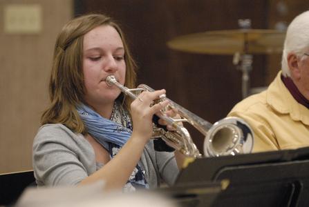 Trumpet player, University of Wisconsin--Marshfield/Wood County, 2009