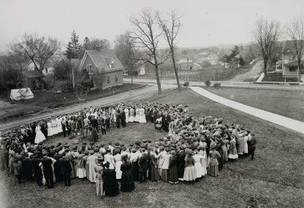 1910 Arbor Day tree planting