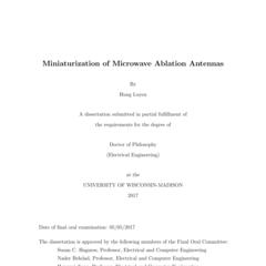 Miniaturization of Microwave Ablation Antennas