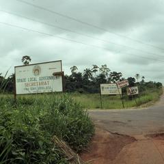 Signs for Iloko and Oriade local government