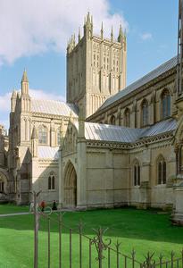 Wells Cathedral Choir exterior north porch and transept