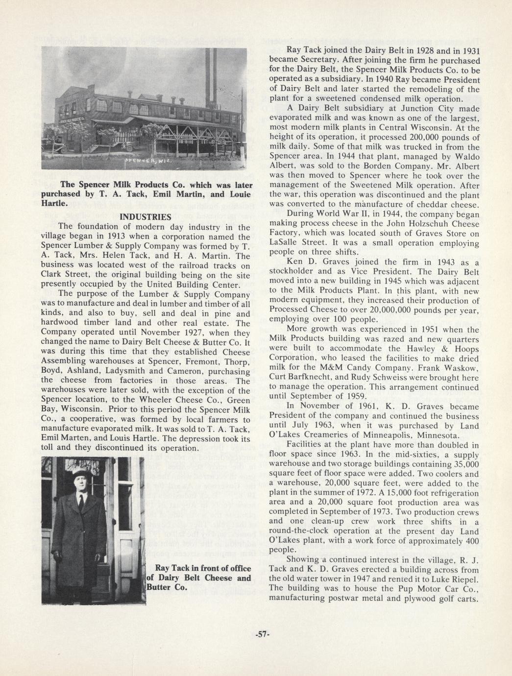 Spencer, Wisconsin, 18741974 Full view UWDC UWMadison Libraries