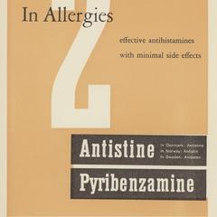Antistine & Pyribenzamine advertisement