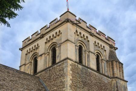 Iffley St Mary Church, central tower from the southwest