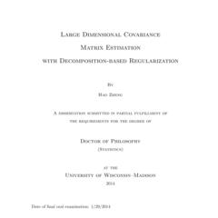 large dimensional covariance matrix estimation with decomposition-based regularization