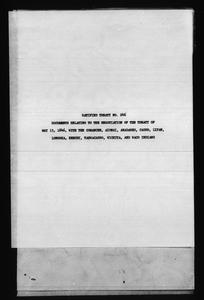 Ratified treaty no. 246, Documents relating to the negotiation of the treaty of May 15, 1846, with the Comanche, Aionai, Anadarko, Caddo, Lipan, Longwha, Keechy, Tahwacarro, Wichita, and Waco Indians