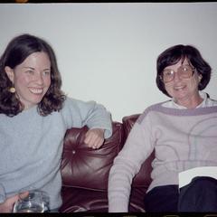 Linda Williamson with research volunteer Jean Simmons