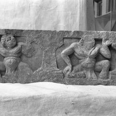 Object 3 titled B&amp;W relief with Atlas figures