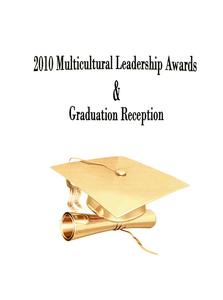 Program for 2010 Multicultural Leadership Awards and Graduation Reception