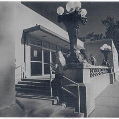 Entrance to the Wausau Public Library 1968 addition