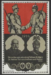 1914  : Wir wollen sein ein einig Volk von Brüdern