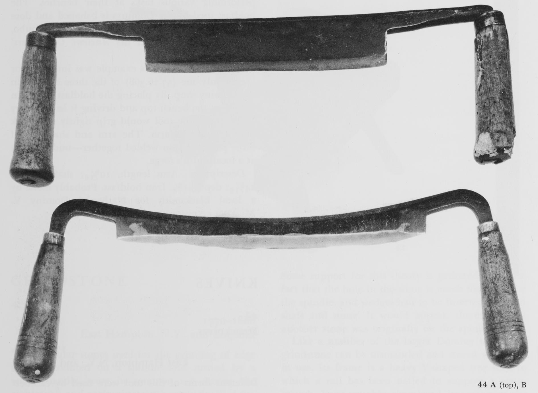 Example of two drawknives.