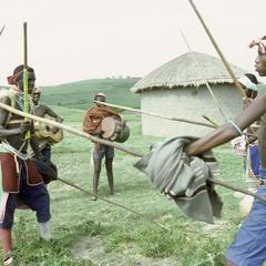 Southern Africa : Domestic Activities : games, stick-fighting