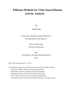 Efficient Methods for Video-based Human Activity Analysis