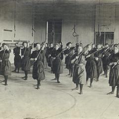 Physical training class, circa 1910