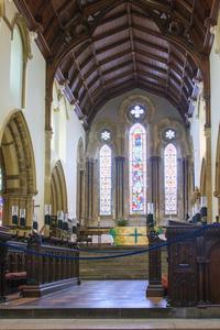 Wimborne Minster interior choir and presbytery