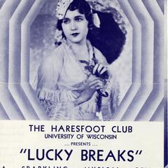 Haresfoot 'Lucky Breaks' announcement
