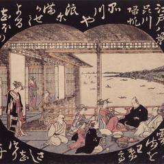 Returning Sails at Shinagawa, from the series Eight Views of Edo