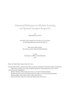 Adversarial Robustness in Machine Learning: An Optimal Transport Perspective