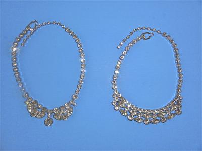 Eisenberg rhinestone choker necklaces