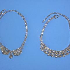 Eisenberg rhinestone choker necklaces