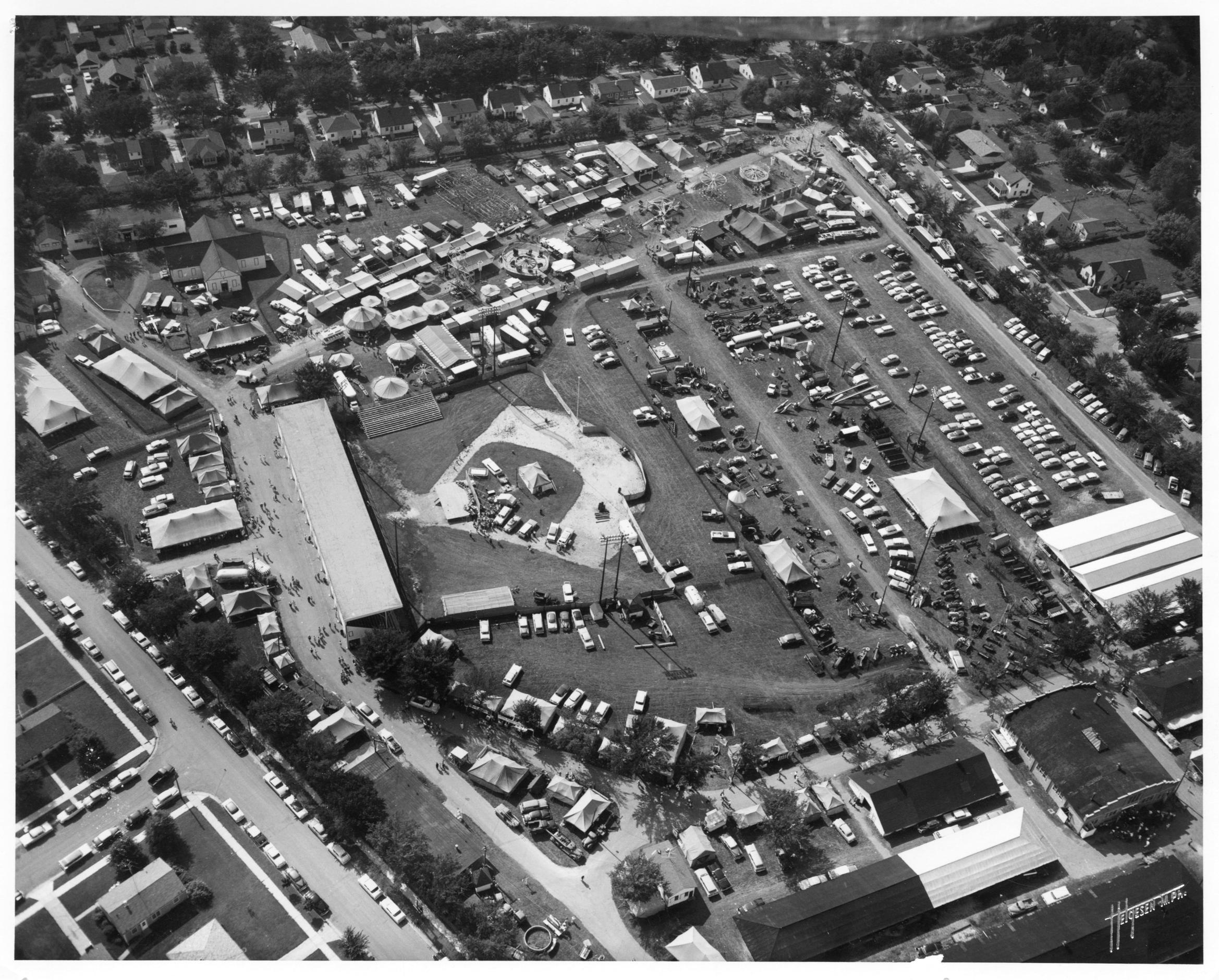 ‎Rock County 4H Fair, aerial view UWDC UWMadison Libraries