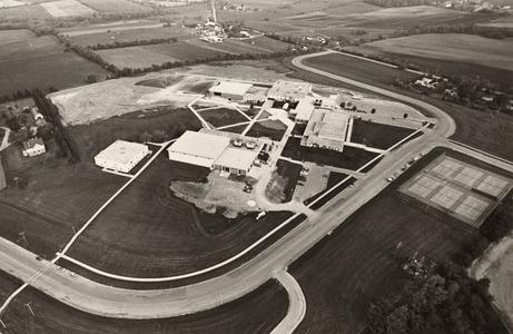 Aerial view of campus, 1980