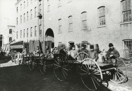 Bain Wagon Works factory employees at work