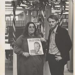 Mama Cass with UW Rock County Student Government President, 1972