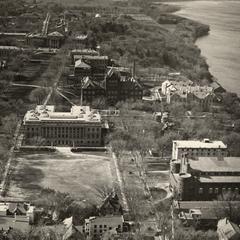 Library Mall and Bascom Hill aerial