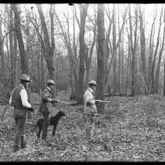 In October woods - 3 hunters