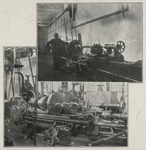 Installing machinery at Jeffery plant