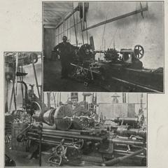 Installing machinery at Jeffery plant