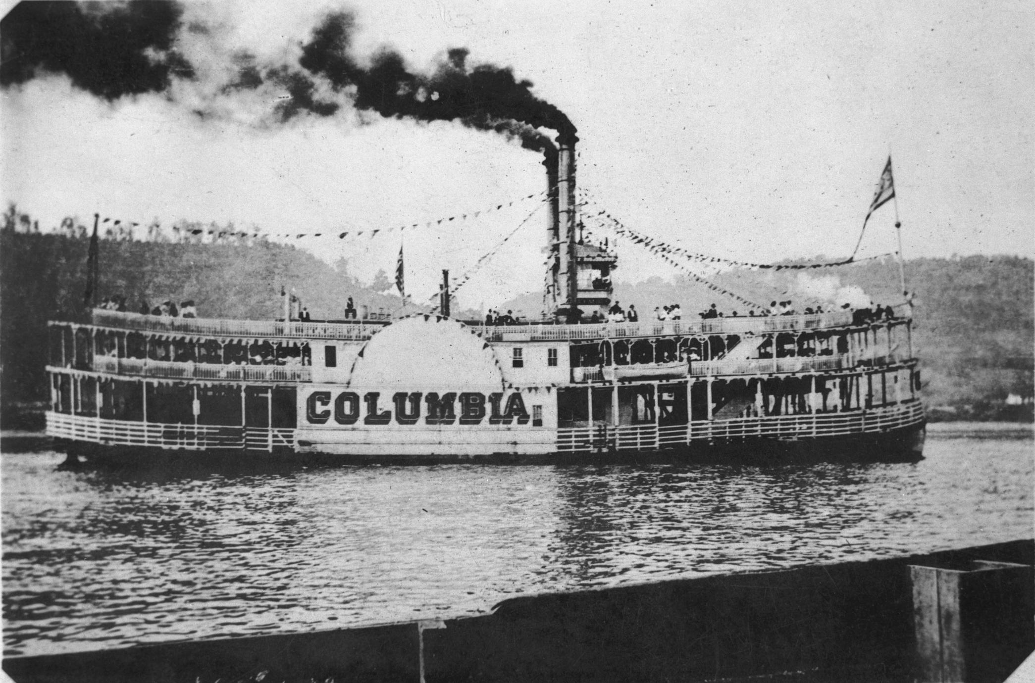 Columbia (Ferry/Excursion boat, 1892-1913) - UWDC - UW-Madison