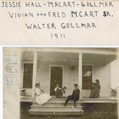 Jessie Hall McCart Gollmar and children