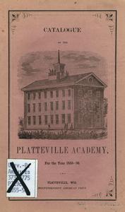 Catalogue of the Platteville Academy, 1855-56