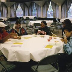 Students relaxing during 2003 Student of Color Connection