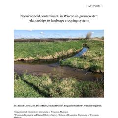 Neonicotinoid contaminants in Wisconsin groundwater : relationships to landscape cropping systems