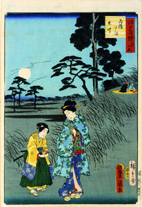 Listening to insects on Dokan Hill, from the series Thirty-six Examples of the Pride of Edo