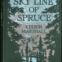 The sky line of spruce