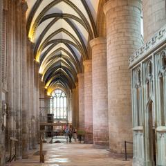 Gloucester Cathedral interior south nave aisle