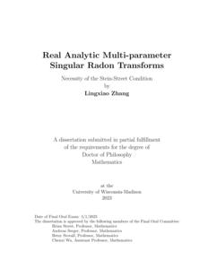 Real Analytic Multi-parameter Singular Radon Transforms: Necessity of the Stein-Street Condition