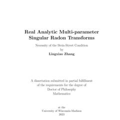 Real Analytic Multi-parameter Singular Radon Transforms: Necessity of the Stein-Street Condition