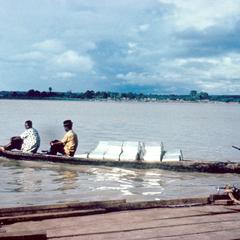 Crossing the Niger River by Canoe