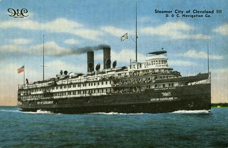 Steamer City of Cleveland III, D and C Navigation Co.